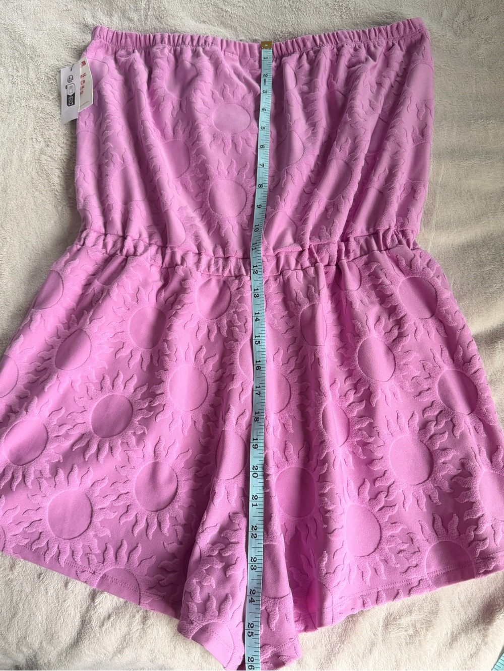 Roxy Lilac Textured Strapless Romper - Picture 4 of 10